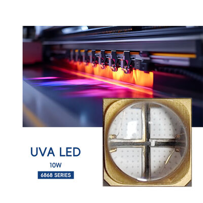 6565 6868UV UVA SMD LED 10W 3000mW Impresión Flexo Impresora de inyección de tinta de diodo de 365nm Impresora 3D de 385nm 395nm Impresora UV de curación Impresión offset
