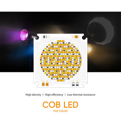 Chip LED COB RGBCW 5555 1050W 2700K 6500K 100-110Lm/W 72-75V 55*55MM