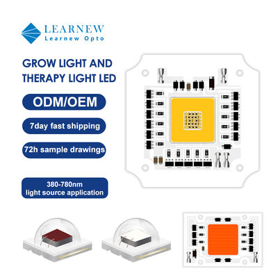 100w 7070 Baja resistencia térmica GROW LED COB para iluminación de crecimiento de plantas