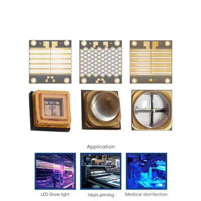 Lámpara LED RGB UV IR de alta eficiencia personalizable con diodo de perlas COB SMD Chip Impresora 3D / máquina de exposición / inyección de tinta 2525MM