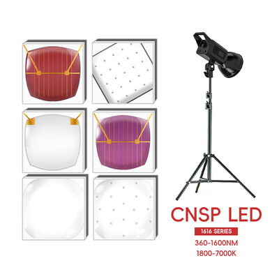Aprender Chip LED de ALN de alta potencia de cobre 3W / 2W Espectro mixto 365nm UV & 1600nm IR 120 Esfera 1.6mm 2.8-3.4V 1800K-700K Ra70