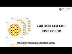 Cinco colores LED Cob Chip Dimmable 350w Rgbcw Alto Cri 90ra Tecnología Ncsp para la iluminación del escenario